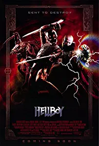 HELLBOY MOVIE POSTER 2 Sided ORIGINAL DESTROY 27x40 GULLERMO DEL TORO