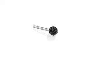 Kutzall Extreme Sphere Burr, 1/8" Shaft (3.1mm) - Very Coarse, Tungsten Carbide Coating: 3/8" (9.5mm) Head Diameter x 3/8" (9.5mm) Head Length - SX-38-EC
