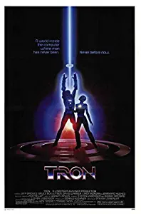 Tron Movie POSTER 27 x 40 Jeff Bridges, Bruce Boxleitner, B, MADE IN THE U.S.A.