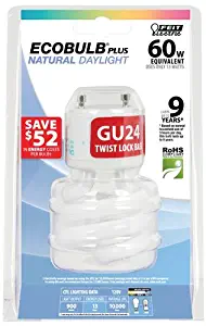 Feit BPESL13T/GU24/D 13-watt Mini Twist Daylight GU24 Base 60-watt Equivalent Light