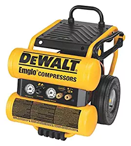DEWALT D55154 1.1 HP Continuous 4 Gal Electric Wheeled Dolly-Style Air Compressor with Panel