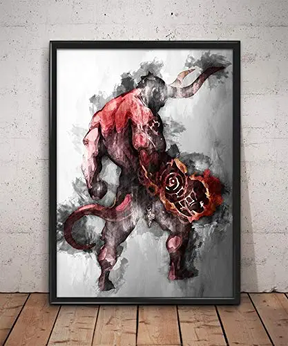 Hellboy Movie Poster Hellboy Movie Canvas Print Hellboy Movie Wall Art Hellboy Movie Home Decor Hellboy Movie Watercolor Print