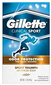 Gillette Advance Solid Sport Triumph Antiperspirant and Deodorant, 1.7 Ounce - 12 per case.