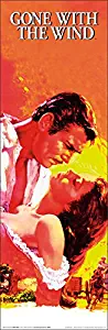 Gone with the Wind Classic Vintage Rhett and Scarlett Classic Movie Film Print (Unframed 12x36 Poster)