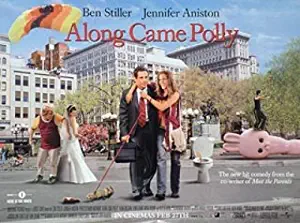 Along Came Polly British Quad Rare Style Original Movie Poster Jennifer Aniston