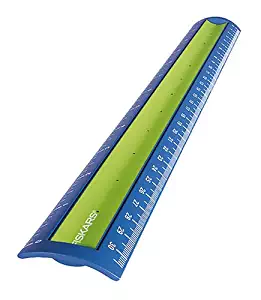 Fiskars Softgrip Ruler, Color May Vary, 12-Inch (12-8710)