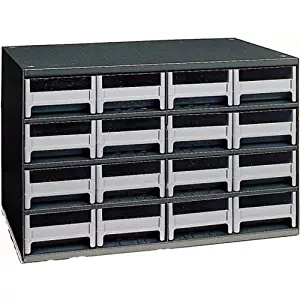 Akro-Mils 19 Series Heavy-Duty Steel Storage Cabinet, 16-Drawer (Drawer Dimensions: 4"W x 2 1/8"H x 10 9/16"D)