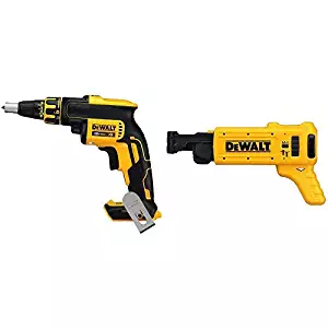 DEWALT DCF620B 20-volt MAX XR Li-Ion Brushless Drywall ScrewGun(Tool Only) with DCF6201 20-volt MAX XR Li-Ion Drywall ScrewGun Cordless Collated Magazine Attachment