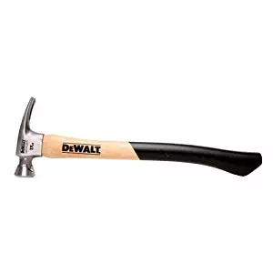 DEWALT DWHT51411 17 Ounce Hickory Framing Hammer, Axe Handle, Smooth Faced