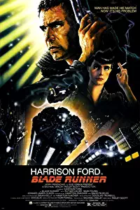 BLADE RUNNER movie poster 24X36 Ridley Scott starring Harrison Ford, Rutger Hauer, and Sean Young dystopian science fiction thriller film