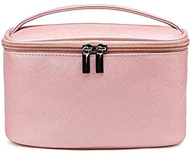 Cosmetic Bag,365park Travel Accessories Cosmetics MakeUp Case Organizer Bag with Brush Holder Awesome Gift