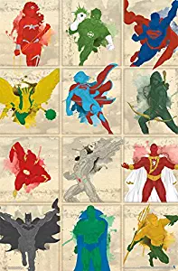 Trends International Justice League Simplistic Grid Wall Poster 22.375" x 34"