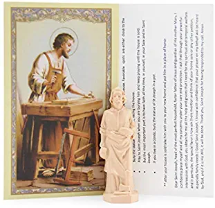 Saint Joseph Statue House Selling Kit with Instructions and Prayer Card