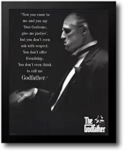 The Godfather Respect 20x24 Framed Art Print