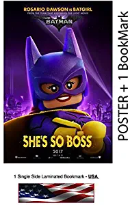 The Lego Batman Movie Poster 24 x 36 Inches (Glossy Photo Paper) - BatGirl (Rosario Dawson)