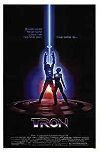 Tron Movie POSTER 27 x 40, Jeff Bridges, Bruce Boxleitner, Style B, MADE IN THE U.S.A.