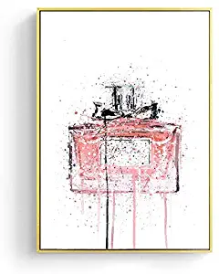 N / A Watercolor Perfume Make Up Posters Prints Beauty Lip Wall Art Print Lipstick Pictures Bedroom Home Decor 30x40cm No Frame
