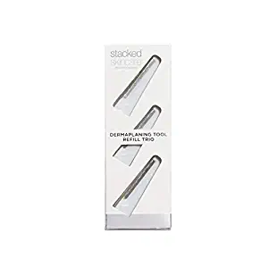 Facial Dermaplaning Tool Refill Kit - Perfect Exfoliating Tool for Smooth, Radiant and Glowing Skin – 3 Razor Refill Trio