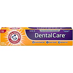 ARM & HAMMER Dental Care Fluoride Toothpaste, Advance Cleaning, Maximum Strength, Fresh Mint 6.30 oz (Pack of 3) - Packaging May Vary