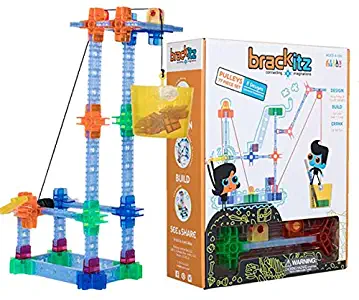 Brackitz Pulley 77 Piece Set For Kids | Building Toy For Boys & Girls Ages 7, 8 and 9+ Years Old | Bring Engineering Principles to Life Through Play