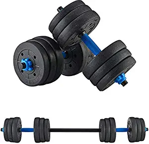 DOYCE Adjustable Weights Dumbbells Set,Free Weights Dumbbells Set for Men and Women with Connecting Rod Can Be Used As Barbell for Home Gym Work Out Training 2Pair