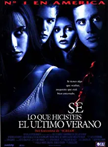 I Know What You Did Last Summer Movie Poster (27 x 40 Inches - 69cm x 102cm) (1997) Spanish -(Jennifer Love Hewitt)(Sarah Michelle Gellar)(Ryan Phillippe)(Freddie Prinze Jr.)(Muse Watson)(Anne Heche)