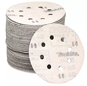 Makita 794518-8-50 5-Inch 60-Grit Hook and Loop Abrasive Disc, 50 per package