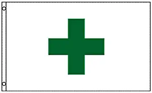 Home Comforts Green Cross Medical Marijuana Dispensary Flag 3 x 5 Foot Business Banner Sign