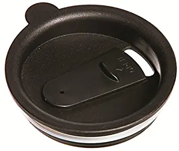 Cypress Home Black Plastic Spill-Proof Replacement Lid For Travel Latte Cup - 3.25”W x 3.25”D x 1”H