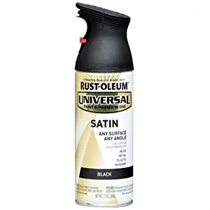 Rust-Oleum 245197 Spray Paint, 12-Ounce, Satin Black