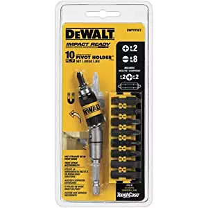 DEWALT DWPVTSET Pivot Holder Set with Bit Bar, 10-Piece