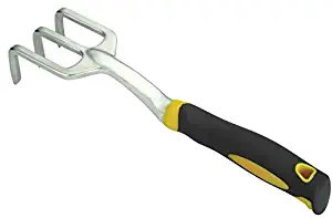 Edward Tools Aluminum Hand Cultivator - Rust Proof Aluminum Cultivator for Weeding and Turning Soil