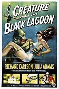 classic CREATURE FROM THE BLACK LAGOON movie poster richard CARLSON 24X36
