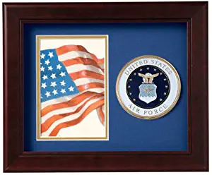 Allied Frame US Air Force Medallion Portrait Picture Frame - 4 x 6 Picture Opening