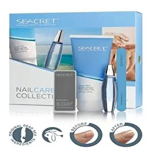 Seacret Nail Care Kit - Body Lotion Ocean,Cuticle Oil,Nail File,Buffing Block