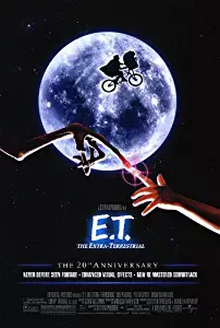 E.T. THE EXTRA TERRESTRIAL MOVIE POSTER 2 Sided ORIGINAL 20th Ann. FINAL 27x40
