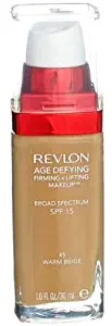 Revlon Age Defying Firming + Lifting Makeup, 45 Warm Beige,( Pack of 4)