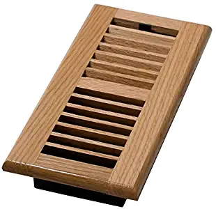 Decor Grates WL410-N Floor Register, 4-Inch by 10-Inch, Natural Oak