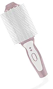 Vivitar PG-7250 Heated Hair Styling Straightening Curling Salon Ceramic 450 Degrees All Hair Types Brush, Rose Gold