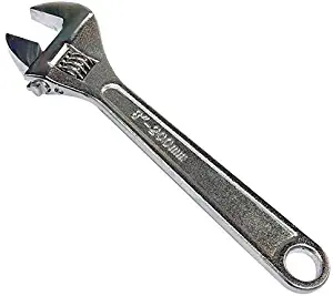 Edward Tools Adjustable Wrench - Heavy Duty Drop Forged Steel - Precision Milled Jaws for Maximum Gripping Power - Rust Resistant Finish - Tempered and Heat Treated Steel - Secure Adjustable Jaw (8")