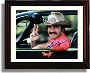 Framed Burt Reynolds Autograph Replica Print - Peace - Smokey and The Bandit