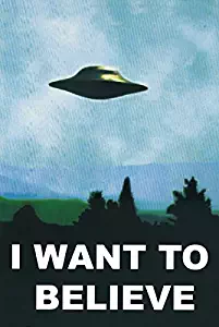X-Files Poster ~ I Want To Believe ~ Official Fan Club Edition24x36"