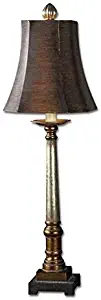 Uttermost 29058 Trent Buffet Lamp, Warm Bronze And Silver