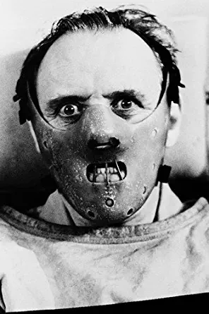 Anthony Hopkins In The Silence Of The Lambs as Hannibal with face mask on 24X36 Poster