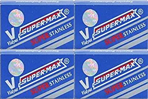 40 Super-Max Super Stainless Double Edge Razor Blades