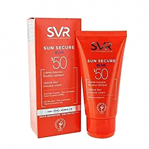 SVR Laboratoires SUN SECURE BLUR SPF 50+ Optical Blur Mousse Cream 50ml. NEW Skin Beauty Gift