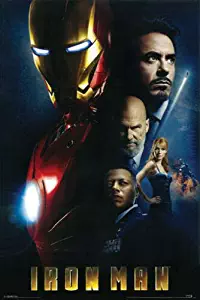 Hotstuff Iron Man (2008) Movie Poster Robert Downey Jr Marvel Comics Avengers 24"x36"