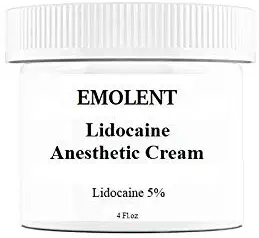 EMOLENT, 5% Lidocaine Pain Relief Cream, 4 fl.oz, (Packaging May Vary)
