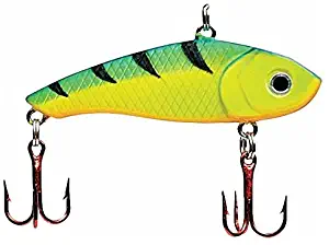 Dynamic Lures HD Ice Fishing Lure | 2.00 Inch 0.20 Oz | Vertical Jig Winter Lure | (2) - Size 10 Treble Hooks | for Fishing Bass, Trout, Walleye, Carp | Count 1 |