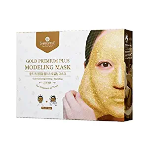 SHANGPREE Gold Premium PLUS Modeling Mask, Gold Gel & Collagen Powder